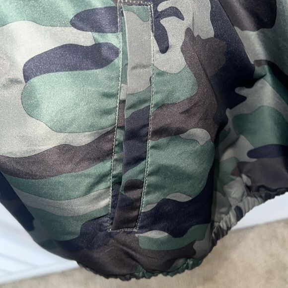 Forever 21 zip up hoody green brown black fatigue - Picture 6 of 8